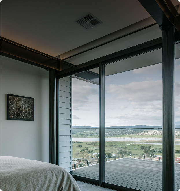 Room with Windowz by Ozone sliding doors and a view